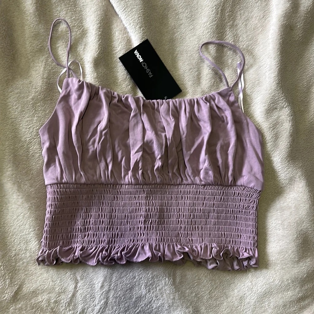 Lavender Cropped Cami